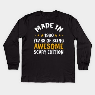 made in 1980 years of being limited edition Kids Long Sleeve T-Shirt
